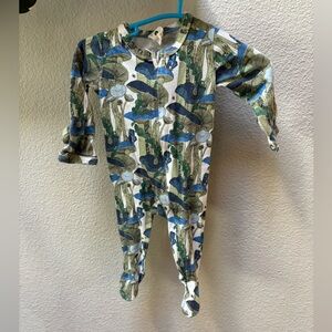 Cotton Jersey Alice Mushroom Footie